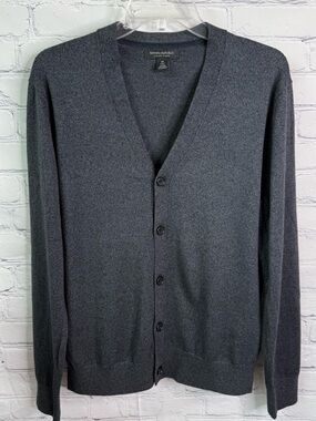 Banana Republic Luxury Blend Grey Cardigan Medium